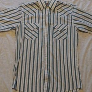 Vintage Men's Short sleeve western shirt size M
